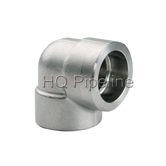 High Pressure Stainless Steel ASTM A182/F304L/F316L 90 Elbow Forged Fittings