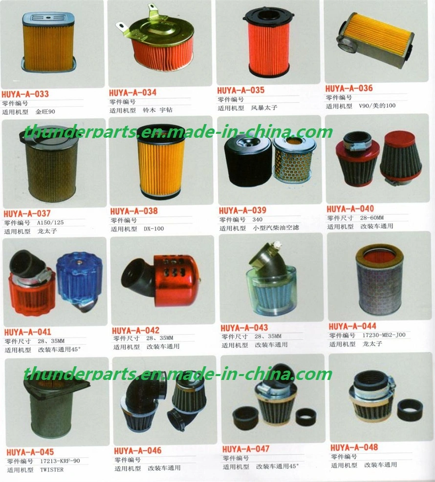 Parts of Motorcycle Air Filter Spare Parts for Italika Motorcycles FT125/FT150/FT200