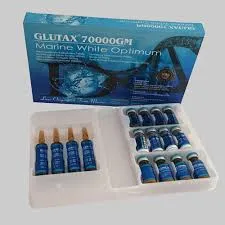 Glutax 70000GM Marine White مثلى بجلد تبييض الحقن يقلل المسام كما أنها تحسّن البشرة المكتملة