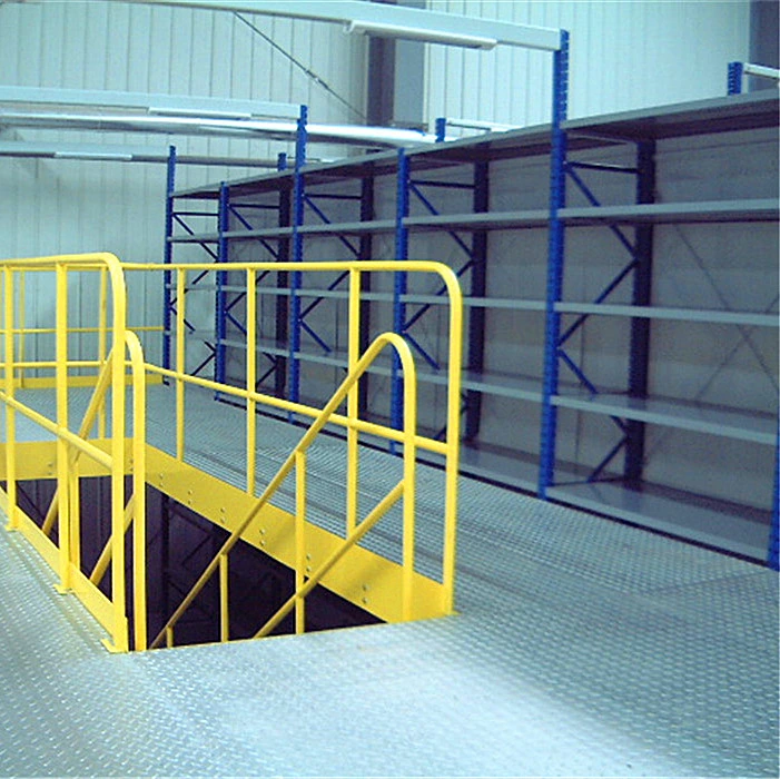 2 Tiers Steel Mezzanine Floor for Industrial Warehouse Storage