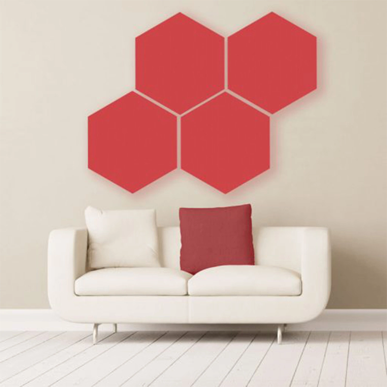 Hexagon Design Auditorium Colorful Acoustic Polyester Fiber Panel for Indoor Outdoor Decoration