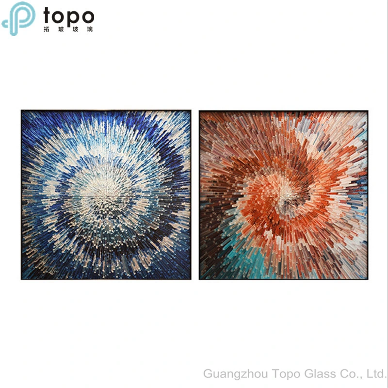 Simple and Modern Geometric Three-Dimensional Glass Paintings (MR-YB6-2021A)