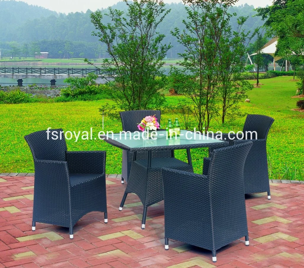 Chinese Outdoor Leisure Aluminum Garde Chair Set Restaurant Hotel Table and Chair Home Dining Furniture Set