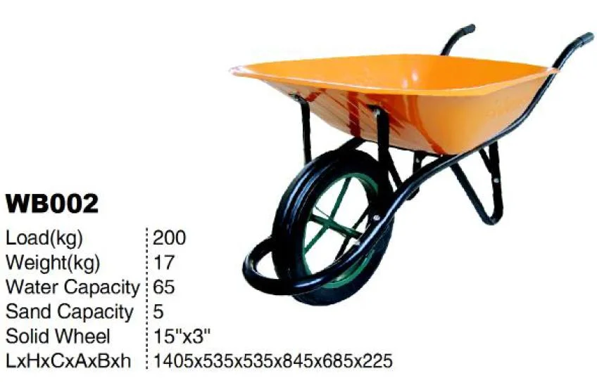 Good Price Silvery Wheelbarrow 6400/Wheel Barrow for South Africa Market Wb6400