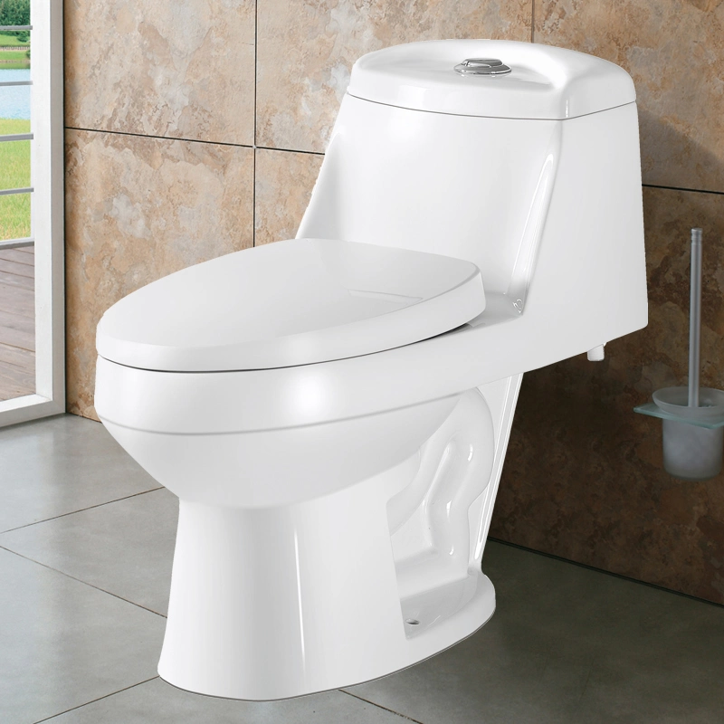 New Model Porcelain S Trap Closestool Home Bathroom Ceramic Wc One Piece Water Closet Toilet