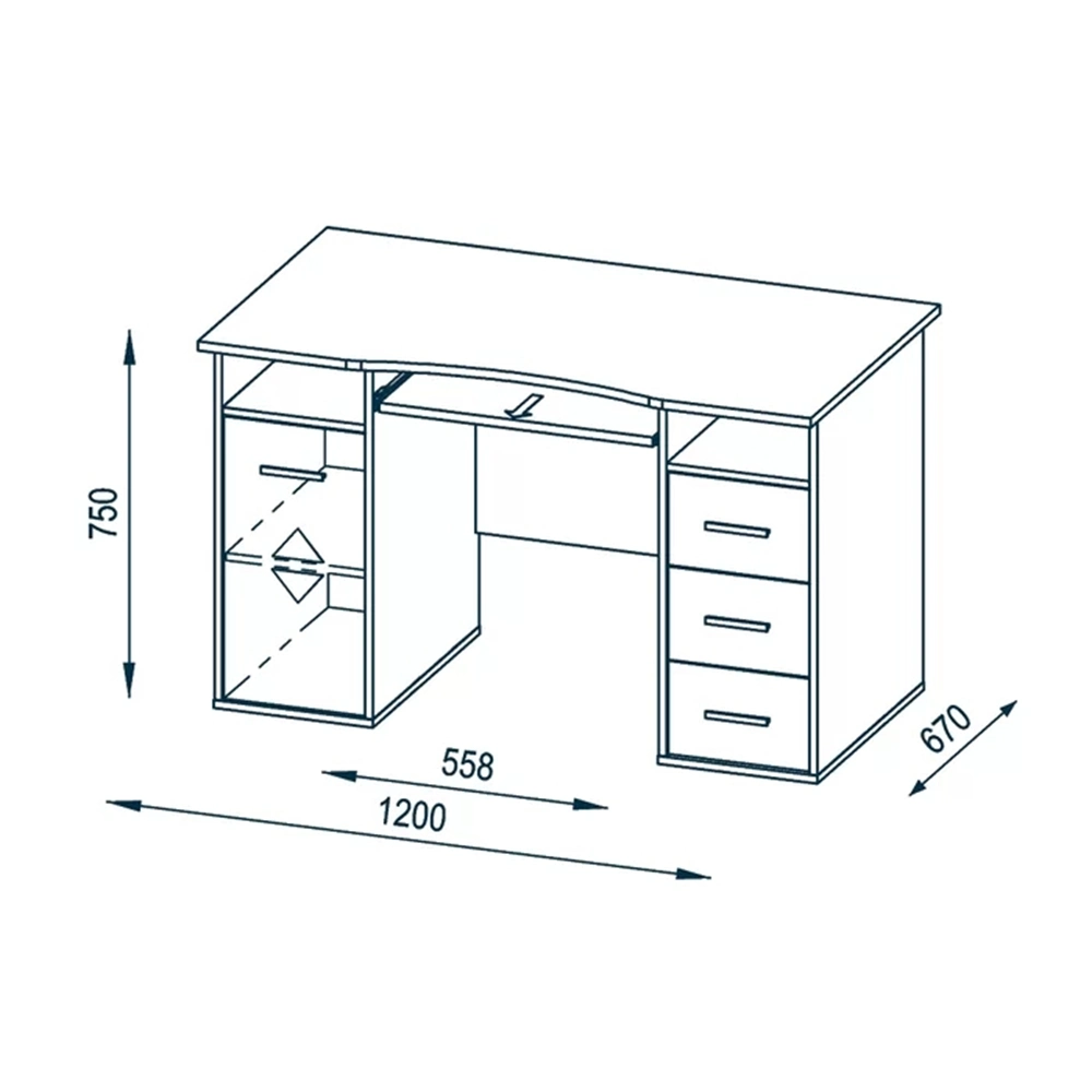 Hochwertige günstige Großhandel/Lieferant Indoor Büromöbel MDF Melamin Computer Schreibtisch