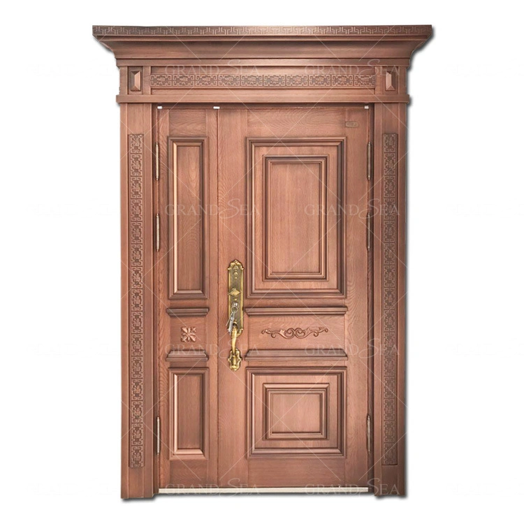 Made in China Exterior Door Flat Metallic Security Doors Modern Designs Entry Front Steel Door for Houses