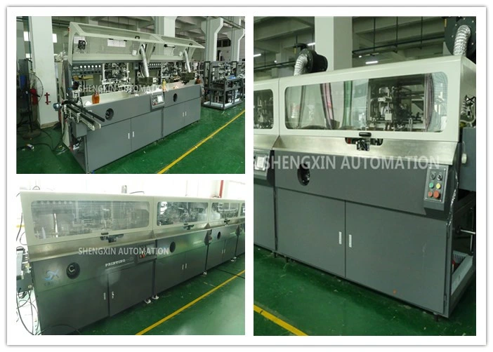 Automatic Multicolor Screen Printing Equipment Equipped with Automatic Loading and Unloading, Orientation, Flame Treatment, Dedusting, Automatic Registration