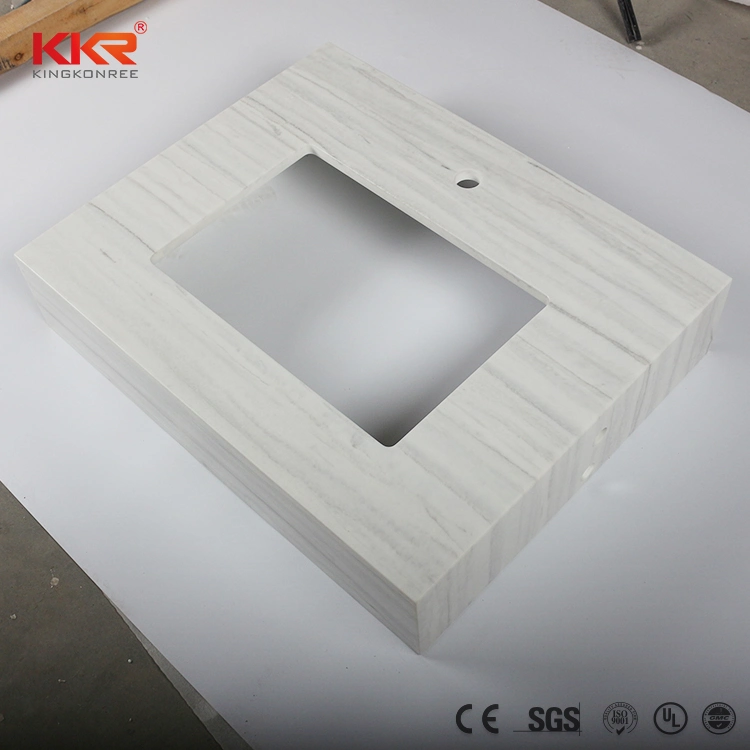 Factory Price Custom-Size Quartz Slabs Acrylic Stone Sheets Bathroom Vanity Top