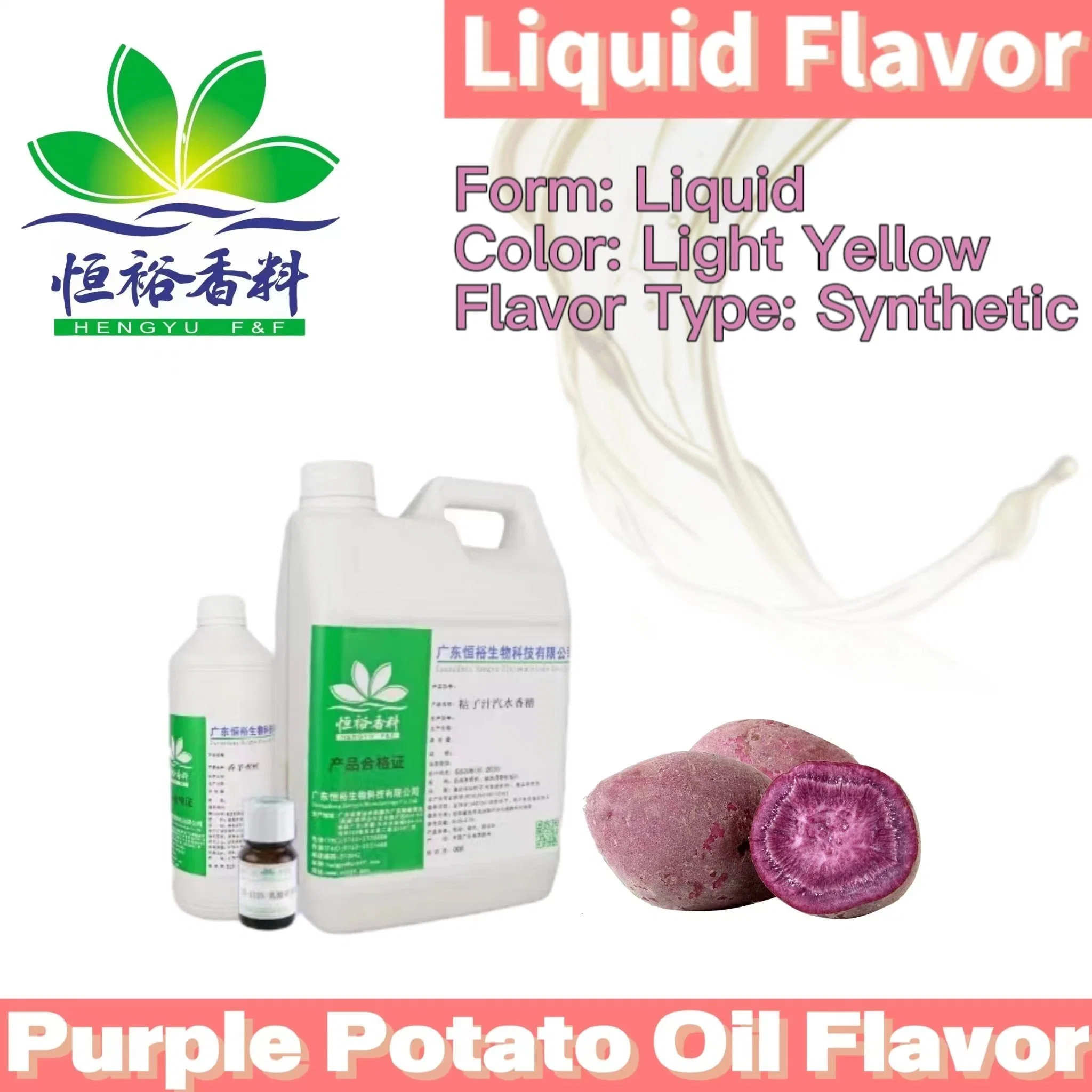 Lebensmittelqualität, Süßes Purple Potato Oil Lebensmittelgeschmack, Essbare Essenz