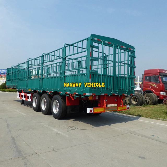 40-60 Tonnen Nutzlast Zaun Pfahl Schwerlast Transport Vieh Vieh Semi-Trailer