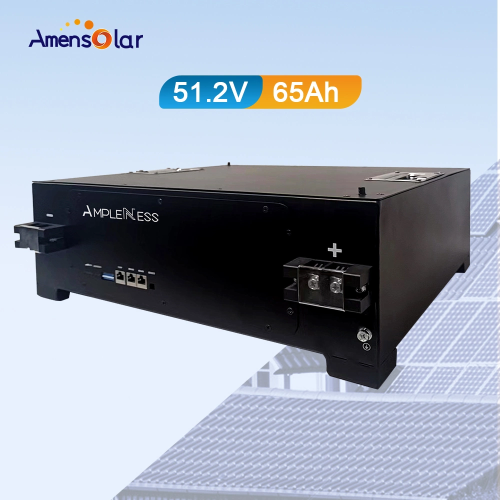 Ampleness Deep Cycle S5265 51,2V 65ah 3kwh Solar Energy Home Utilize a bateria de armazenamento LiFePO4