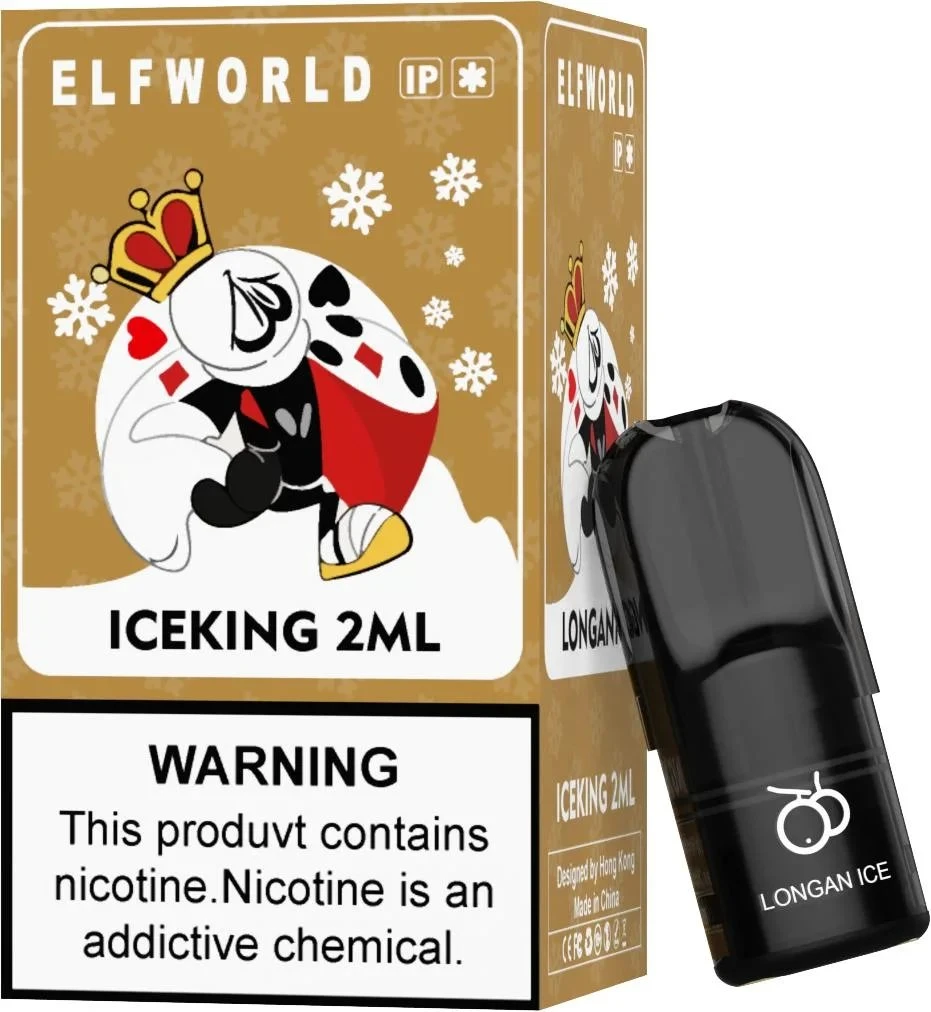 Zbood imprime tu Marca Oval Shape Flavor 18000 Savage Ecig Elfworld Iceking sustituyó a Pod 600 Puff desechable VAPE