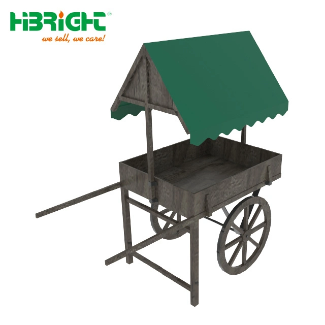 Supermarket Hot Sale Commercial Wagon Style Wooden Fruit Shop Shelves