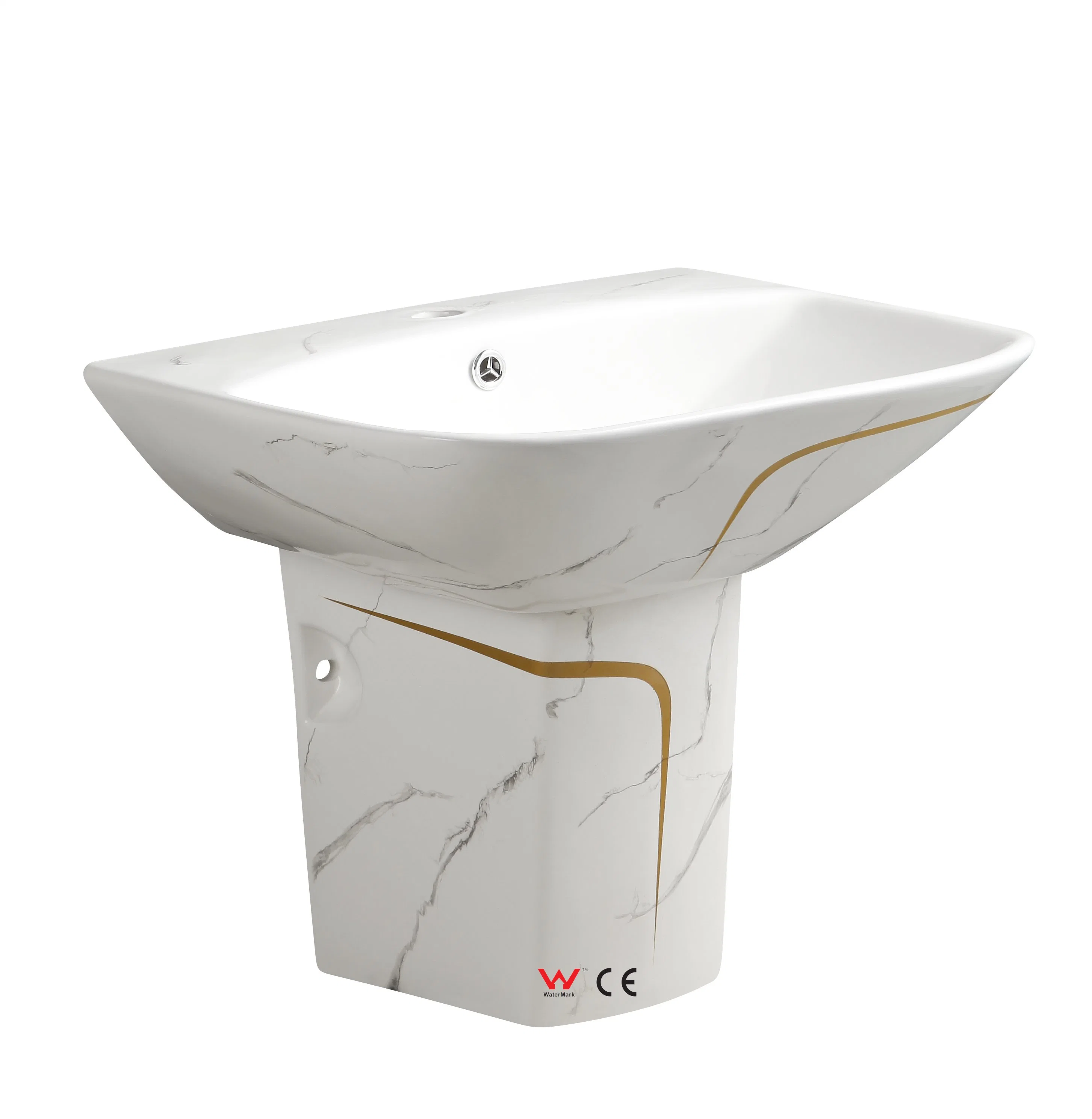 Salle de bains dorée céramique toilette une pièce P-Trap/S-Trap toilette couleur 848 Az