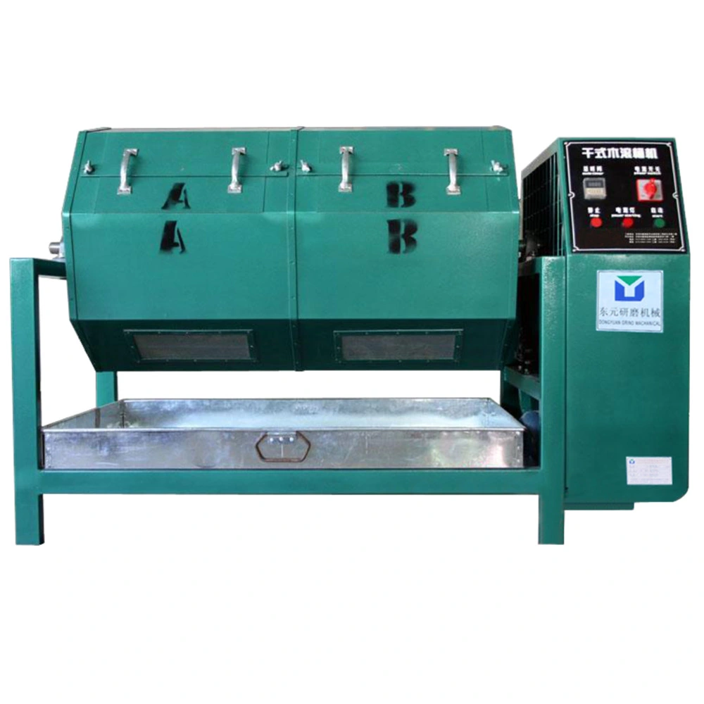 Wooden Drum Rotary Barrel Finishing Machine Wet and Dry Polishing Equipment