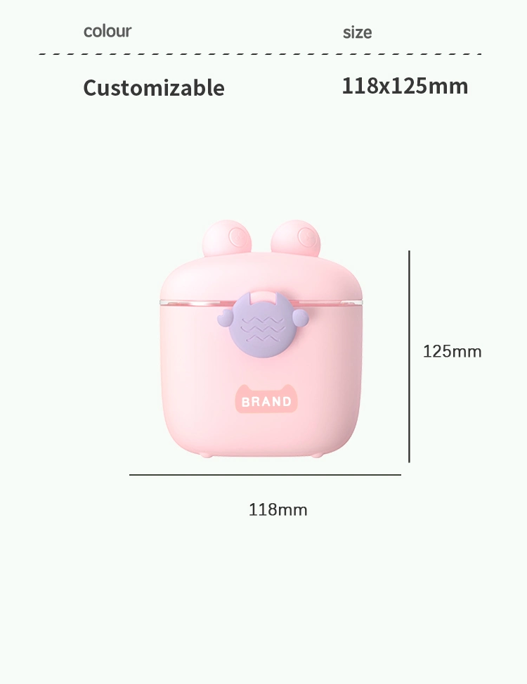 Portable PP Baby Travel Milk Powder Dispenser Container