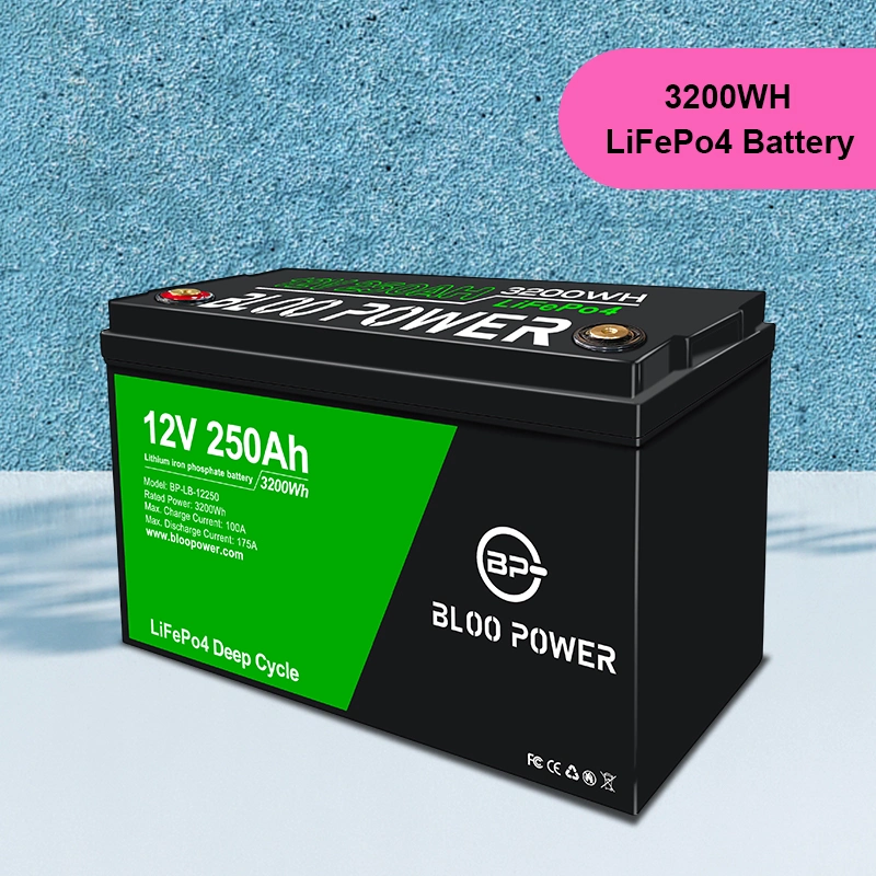 Bloopower 12V 50Ah 100Ah ah ah 200 120 150 300Ah ah ah 400 para el poder del viento solar el Sistema de iluminación LED de luz de la calle Powerbank