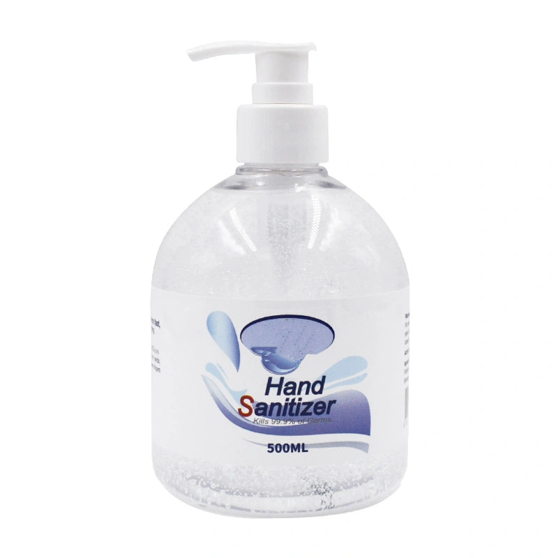 Desinfetante à base de álcool Antiséptico sem água Sanitizer manual instantâneo Gel 500ml Com CE