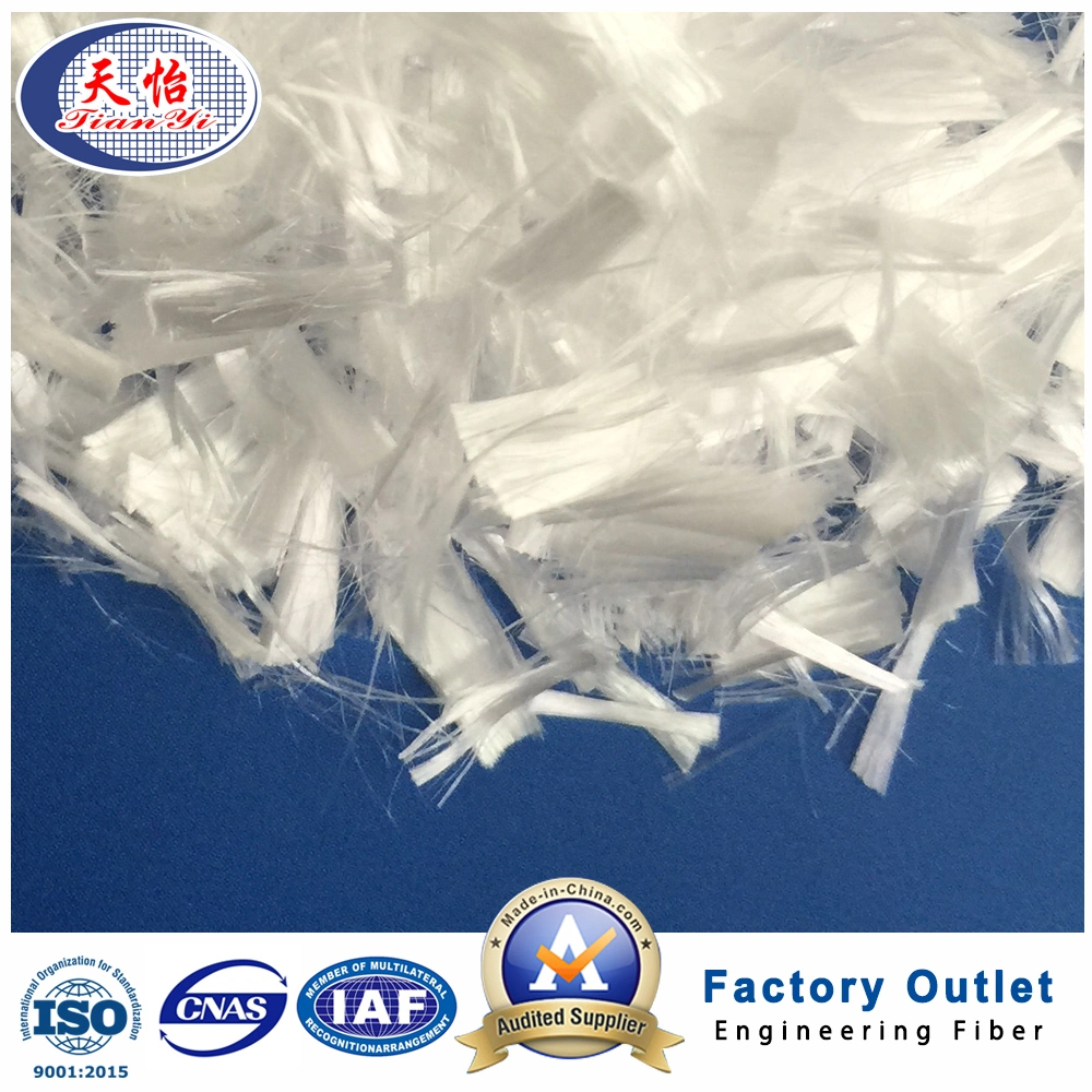 Malla de polipropileno PP Química de fibra la fibra utilizada en la construcción de material con el SGA, ISO