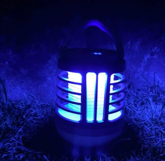 Wholesale/Supplier Rechargeable Camping Lantern Mosquito Killer Lamp 2 in 1 Electric Shock UV LED Lighting Bug Zapper Bluetooth Speaker Camping Tent Light