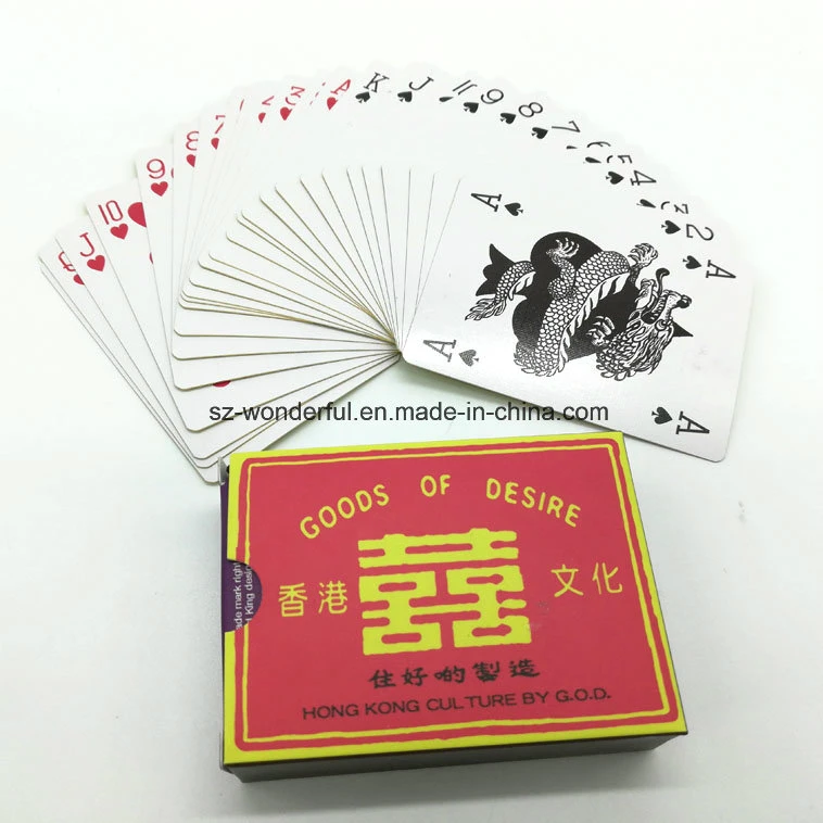 Custom Printing Playing Cards High quality/High cost performance  Paper Poker Wholesale/Supplier Game Cards for Adults Entertainment