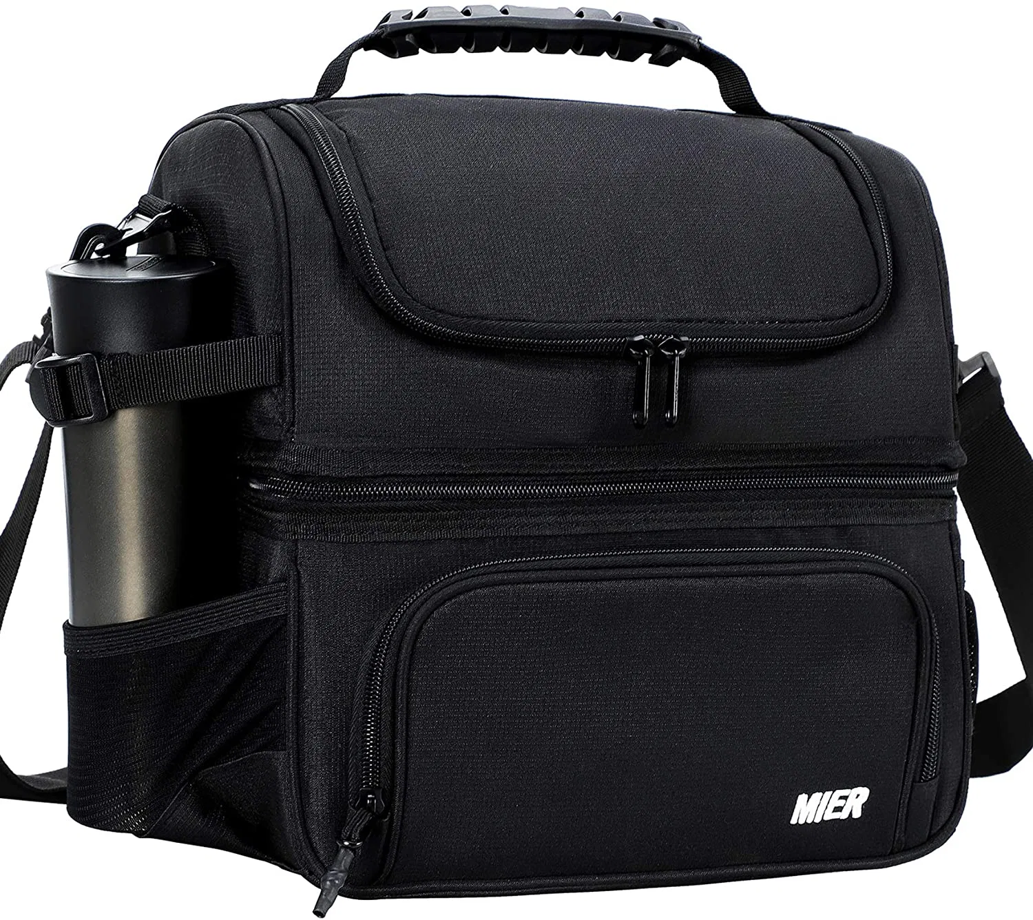 Zwei Fächer Lunchtasche Tasche mit Schultergurt für Männer Und Frauen isoliert auslaufsicheren Kühltasche
