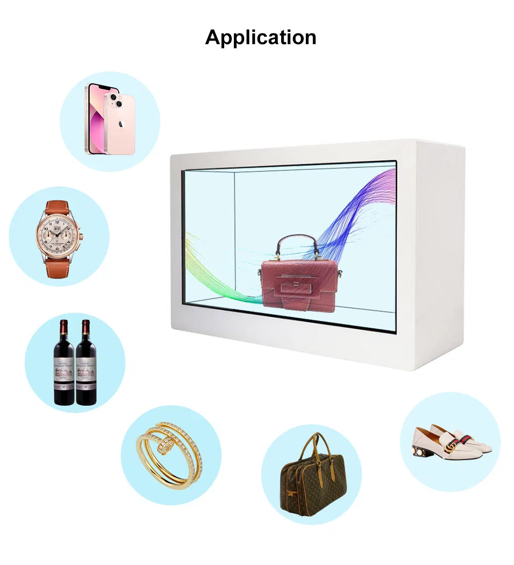 Mala de apresentação LCD com caixa de apresentação LCD transparente e venda a quente