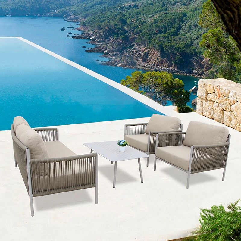 Outdoor Lounge Set Sectional Rattan Corner Sofa