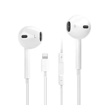 Amazon Hot Sale Instock Earpods Lightning Connector with Cable Earphones