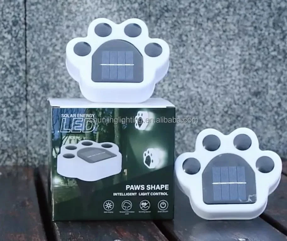 Outdoor LED Solar Lampe Bear Paw Garten Rasen Licht Dekor Landscape Underground Light IP65 Wasserdichte Lichtsteuerung für Patio Park