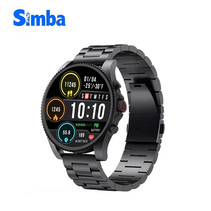 2023men Fashion Sport Smart Bracelet Phone Calling Smart Watch Waterproof Sport Round Gift Watch Leather