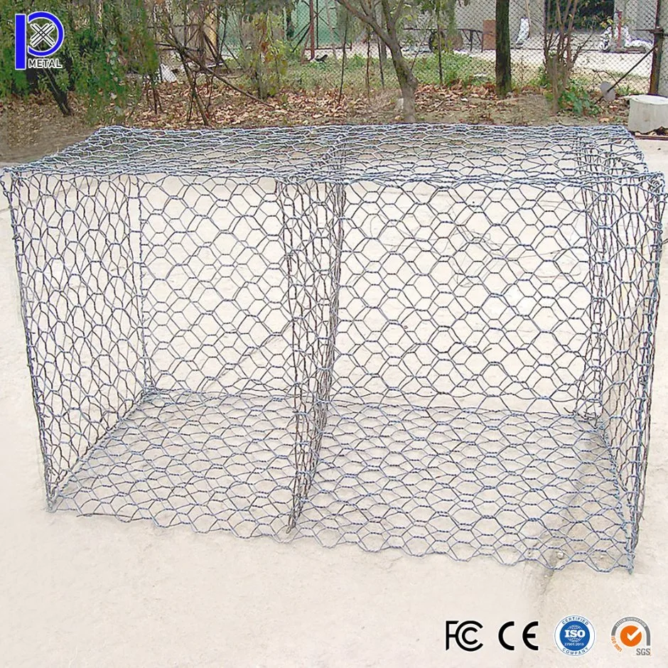 Pengxian Doubel Twist de malla de alambre Hexagonal China proveedores 6mm 8mm 10mm 13mm de apertura de acero galvanizado Gabion utilizados para la pared Gabion