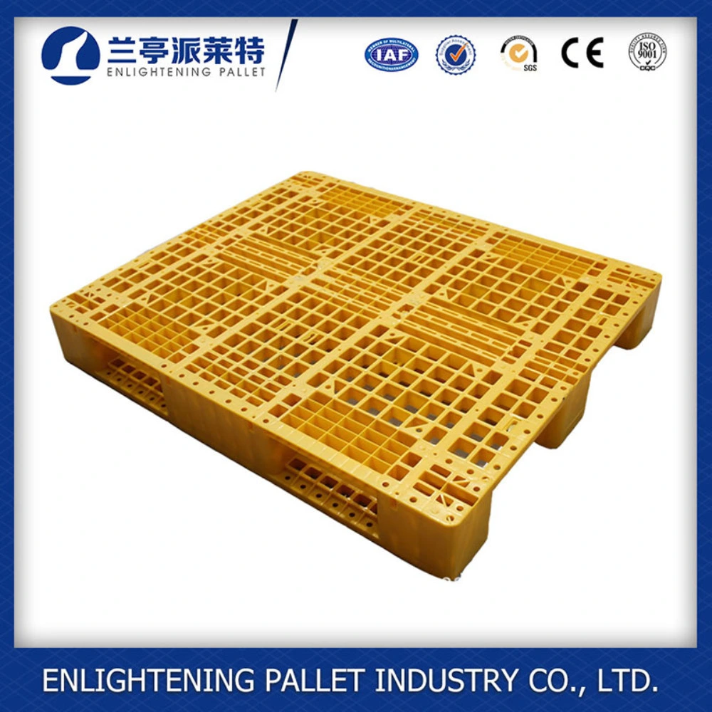 1200X1000X150mm HDPE Rack Use 3 Legs Solid Deck HDPE Euro Single Side Rackable Palstic Pallet with Food Safety Palstic