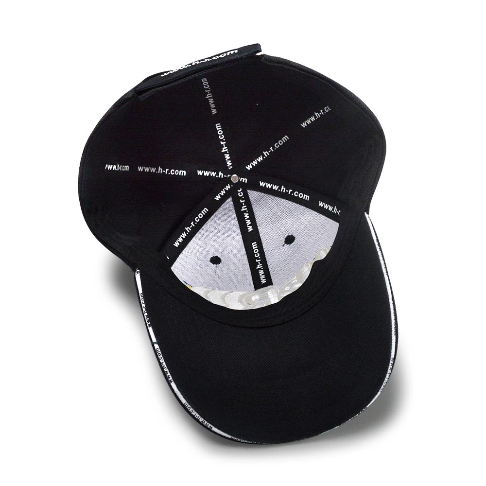 Promoción Heavy Brush Cotton Baseball Caps 5panel Gorros deportivos con Logotipo bordado