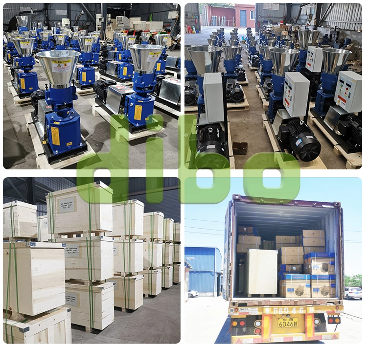 CE Gasoline Diesel Electric Poultry Fish Chicken Cow Mini Pelletizer Pellets Processing Making Feed Pellet Machine with Distribution Control Box for Animal Feed
