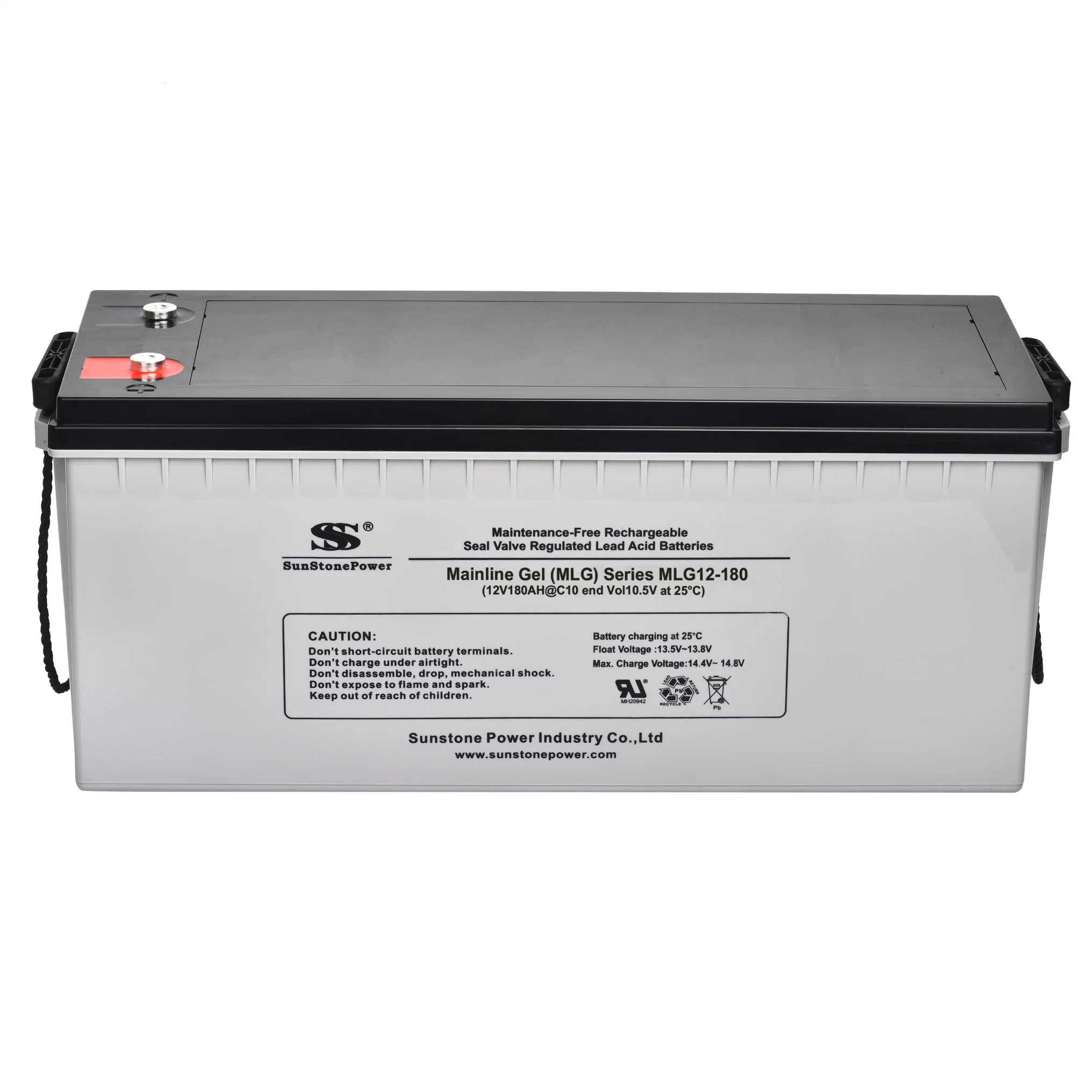 Batterie solaire de haute qualité 12 V 180 a électrolyte gélifié sans entretien Batteries au gel de silicone