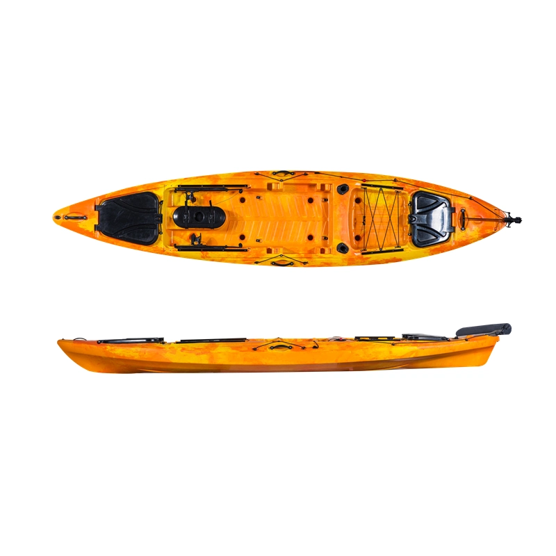 Bote de remos de plástico barato 13FT PRO para la venta de Kayak de pesca