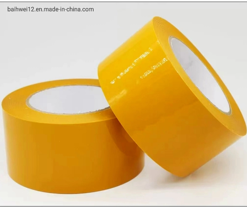 50mm Yellow Color Self Adhesive BOPP Carton Packing Tape