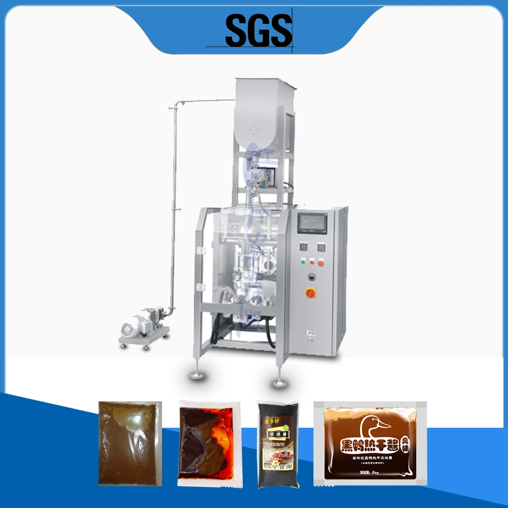 Packaging and Sachet Sealing Food Beverage Honey Equipment Ketchup Liquid Filling Vertical Packing Machine