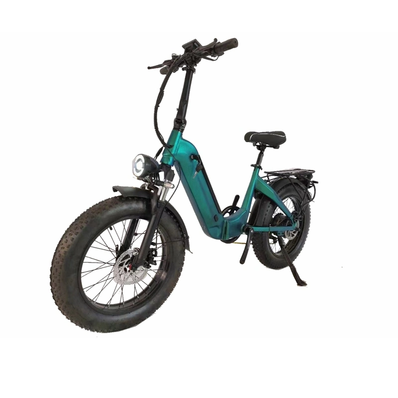 دراجة كهربائية مقاس 20 بوصة من الدهون طي الإطار E الدراجة بقوة 48 فولت بقوة 500 واط تخصيص دعم أللوي من الألومنيوم القابل للطي بدراجة سمينة