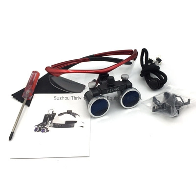 Loupe chirurgicale Loupes chirurgie Equipement dentaire Loupe 2.5X pour dentisterie Microscope