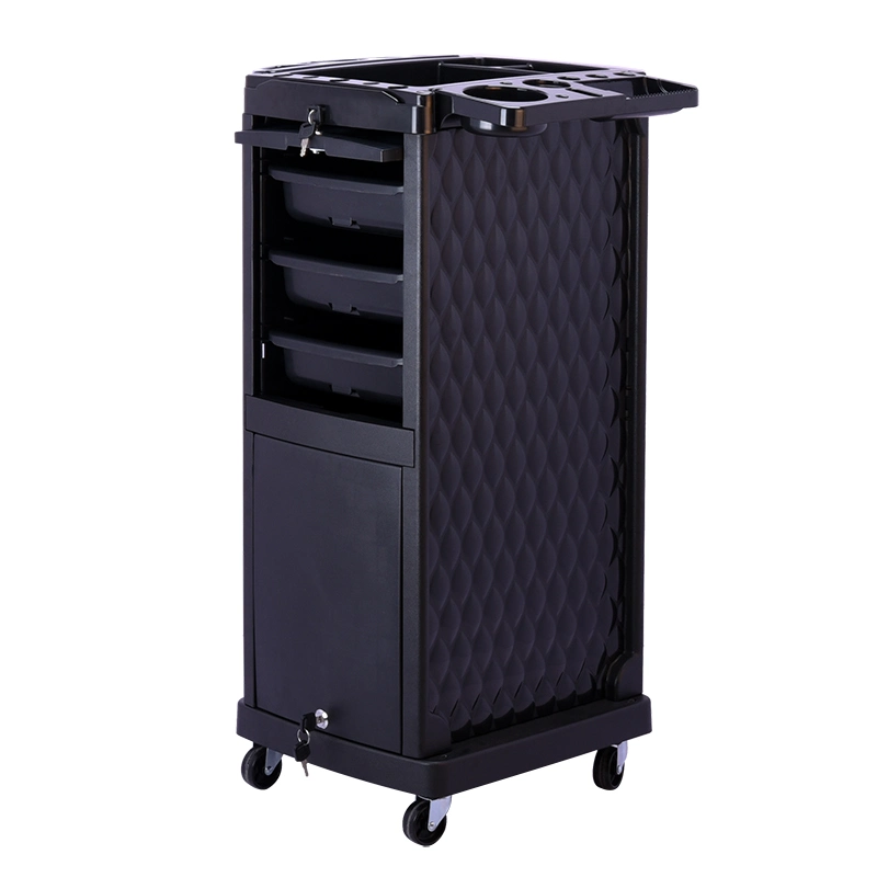 Mobile Salon Equipment for Beauty SPA Tattoo Salon Trolley with Locks Hairdressing