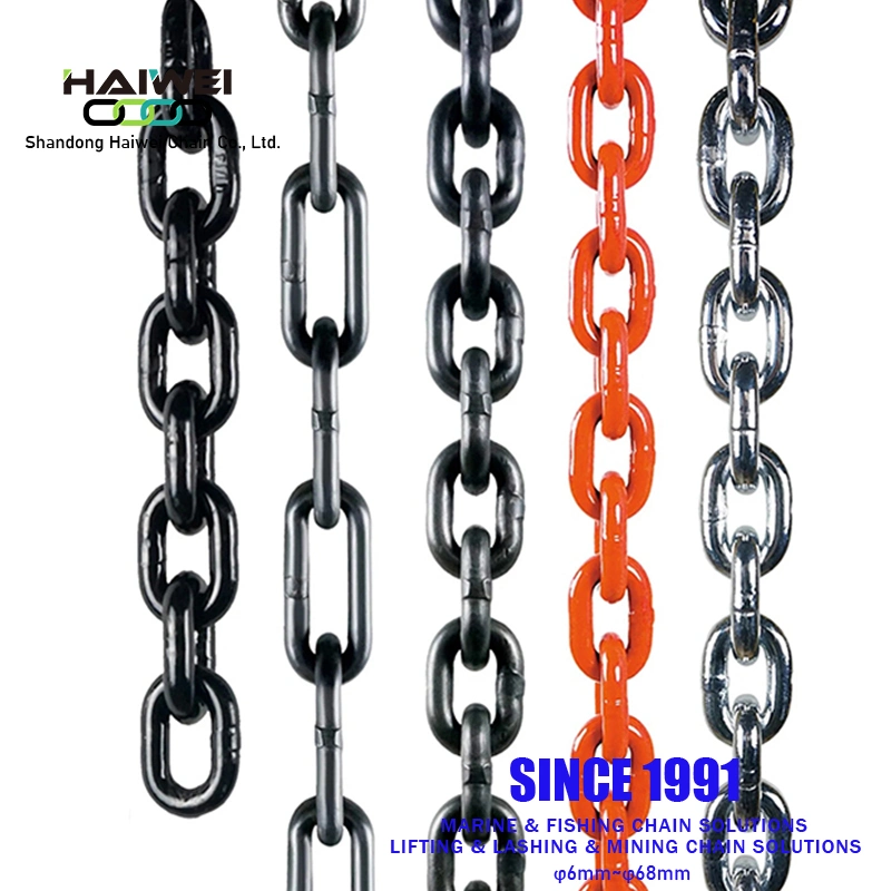 Grade G80 Marine Welded Studless Anchor Link Chain