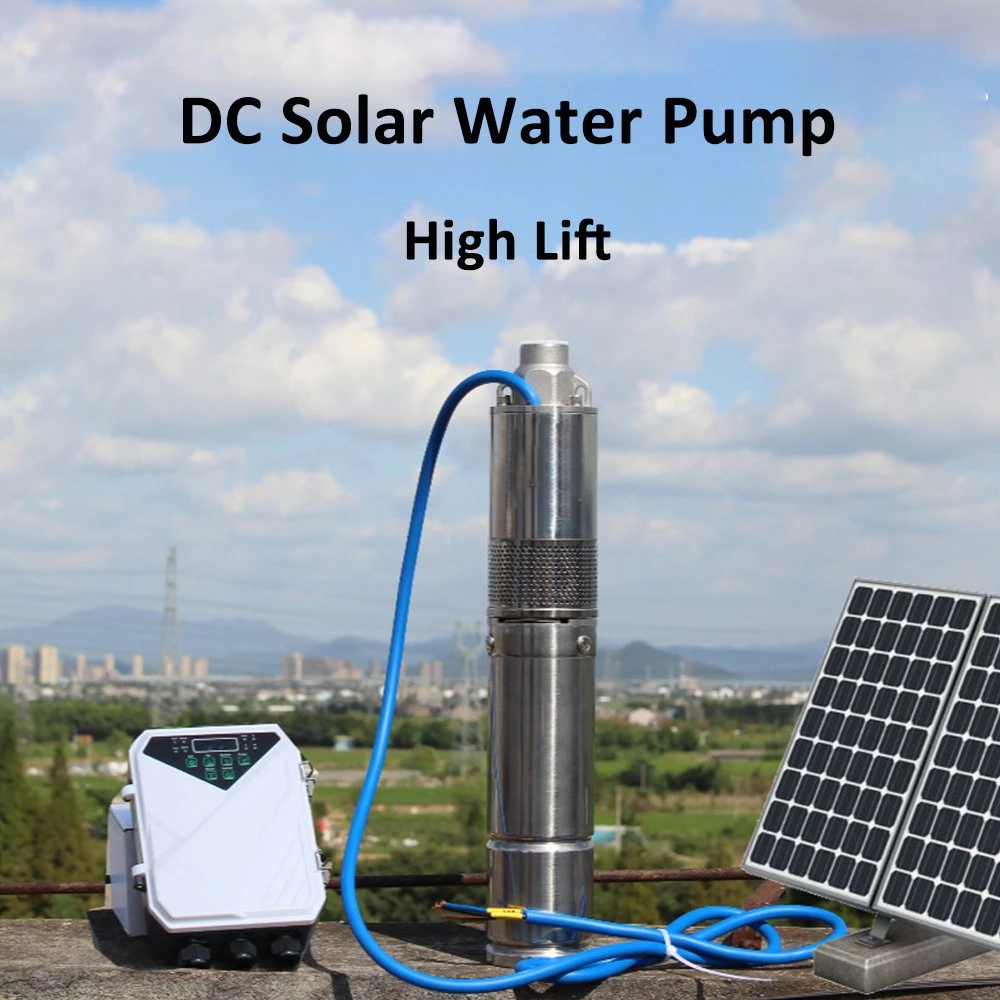 Automatic Water Sprinkler System 1.5 Inch DC Solar Deep Well Pump Self-Priming Irrigation Submersible Water Pump