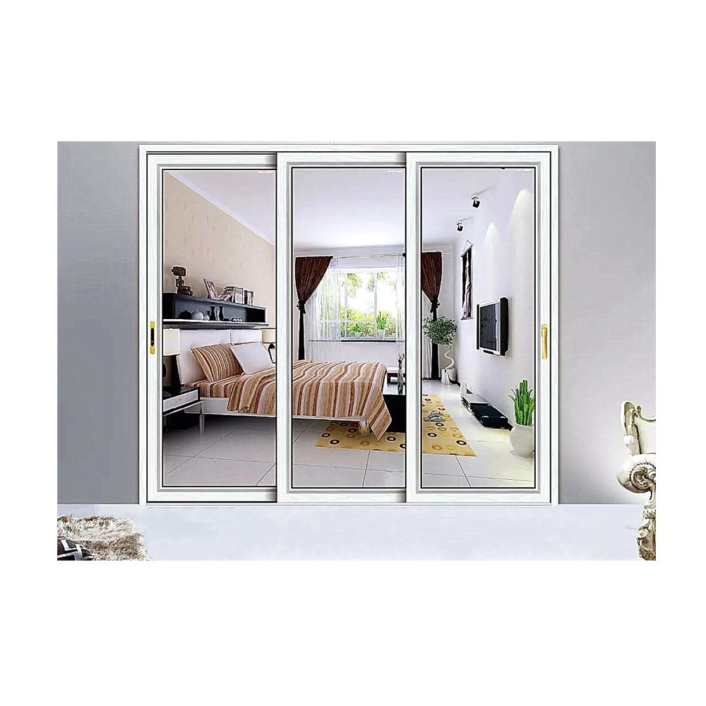 Exterior Aluminum Sliding Door with Stainless Steel Mosquito Net