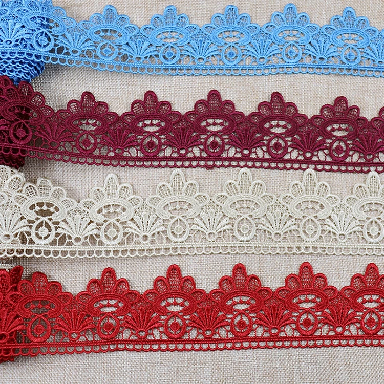 High quality/High cost performance  Beautiful Embroidery Chemical Lace