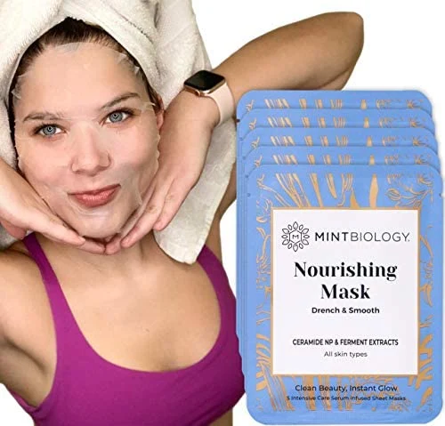 Private Label OEM Moisturizing Cotton Facial Mask Sheet Collagen Face Mas