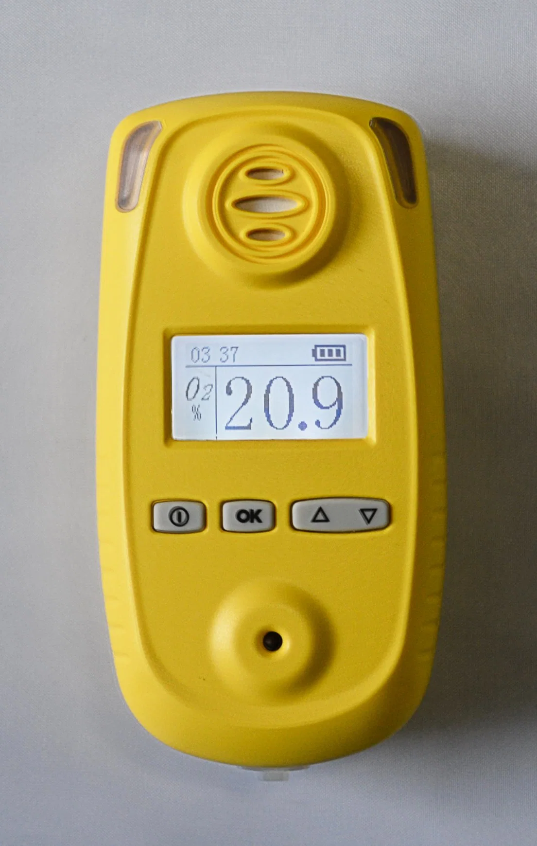 Portable Rechargeable Single Oxygen Gas Detector with Data Logging