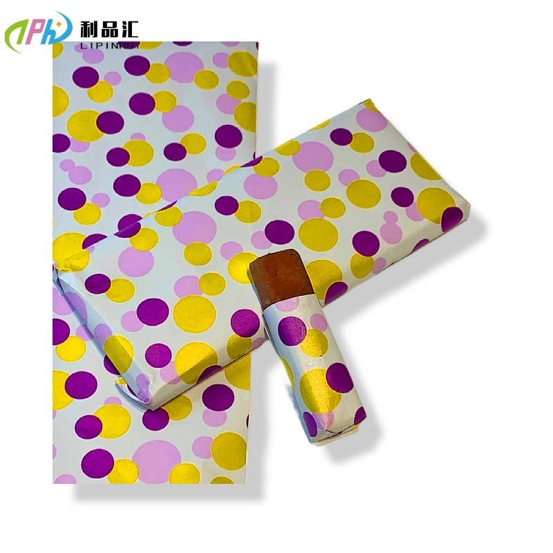 Chocolate Packing Paper 8011 Paper Backed Aluminum Foil Food Sheet Soft Printed Chocolate Wrapping Cold Transfer Foil Sheets